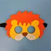 Máscara de fieltro no tejido para jardín de infantes transfronteriza, estilo animal creativo, máscara de ojos para disfraz de Navidad y Halloween para niños