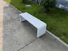 Cadeira de parque atacado banco externo banco externo cadeira de lazer para pátio banco de ferro para jardim assento público quadrado