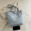 Bolsa de Tote Bordada con Letra Simple y Elegante para Mujer 2025 Nueva Gran Capacidad Casual Versátil Bolso de Mano para Viajes al Trabajo Bolso de Hombro