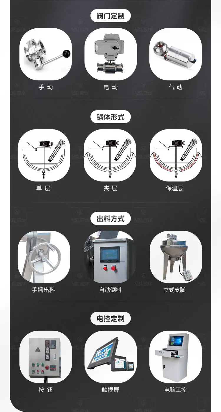 南洋夹层锅——蒸汽可倾式（精工版）改