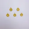 Pingente Pequena Margarida Gota de Óleo Furo Único Furo Duplo Acessórios para Brincos de Liga Acessórios de Pingente DIY para o Natal