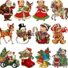 Adornos de Madera Navideños Decoraciones Navideñas Vintage Muñeco de Nieve Adornos Colgantes Navideños Retro Decoración Decoración Fiesta Navideña