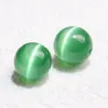 Cuentas Semi-Terminadas de Piedra Ojo de Gato Multicolor Hielo-Claro, Ojo de Gato con Cuentas Redondas Transparentes, Accesorios para Joyería, Venta al por Mayor y Dropshipping