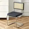 Silla de comedor retro, silla de ratán famosa en internet estilo nórdico, silla japonesa vintage simple y moderna para el hogar, silla de ocio para casa de huéspedes