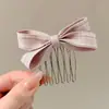 Pente de cabelo penteado de cabeça para baixo novo grampo de cabelo com franja de laço antiderrapante caveira alta estiloso moderno grampo de cabelo lateral com mechas acessório de cabelo