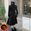 Vestido de Color Sólido con Cremallera y Forro Polar Transfronterizo para Mujer, Nuevo Estilo Otoño e Invierno, Estilo Suave, Ceñido a la Cintura, Adecuado para Combinar con un Abrigo, Vestido de Longitud Media