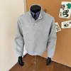 Sudadera de dos piezas estilo americano transfronteriza de cuello alto medio para hombre, colección de otoño, peso pesado, estructurada, de alta gama, prenda exterior de diseño nicho