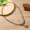 Colgante Accesorio Tejido a Mano con Forma de Media Luna, Nuevo Estilo Étnico Chino, Moda Vintage, Collar Sencillo