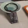 Pendente de Guanyin Esculpido em Agarwood Natural Estátua de Buda Esculpida à Mão Pendente Estilo Chinês Artesanato Tradicional Metafísica Pendente para Bolsa