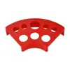 Soporte de Color para Tatuaje de Plástico Negro de 8 Agujeros en Forma de Abanico, Soporte para Vasos de Color de Tatuaje, Paleta Porosa para Vasos, Soporte para Pigmentos