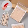 Toallita para Manicura Full Beauty Punto de Pegamento Bastoncillo de Algodón Puntiagudo Palo de Madera Desechable para Eliminar Ranura de Uña Espacio Bastoncillo de Algodón Ultra Fino