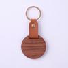 Llaveros de Madera y Cuero en Stock para Alojamientos, Colgantes Personalizados para Parejas de Coche, Personalización Ligera Transfronteriza