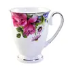 Taza de agua creativa de cerámica de Tangshan para el hogar borde dorado Porcelana de hueso Copa de cáliz taza para el té de la tarde regalo publicitario de oficina Taza