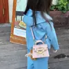 Mini Bolso Kelly Estilo Coreano para Niños 2026 Nuevo Otoño/Invierno Personalidad Moda Padre-Hijo Sobre Rojo Bolso de Princesa para Niñas