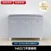 Juego de gabinete de cocina y estufa de acero inoxidable 304, almacenamiento integrado en el gabinete, alacena, encimera con cajones para uso doméstico