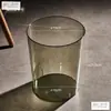 Papelera de alta calidad, elegante y minimalista con diseño transparente, perfecta para oficinas, dormitorios y salas de estar; un imprescindible para cada hogar
