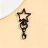 Novedad en Stock Llavero de Estrella Pintada de Colores Cierre de Langosta Colgante de Cuentas Llavero de Resorte Estrella Accesorios DIY