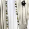 Adorno de Encaje para Cortina Borlas Laterales Decoración de Bola de Piña Celebridad de Internet Panel de Cenefa de Gama Alta Borde Deshilachado Cosido