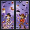 Decoración de Halloween Murciélago Esqueleto Pegatinas Estáticas Suministros para Fiesta de Halloween Araña Fantasma Creativa Pegatinas para Vidrio