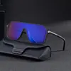 2026 Moda Europea y Americana Nueva Gafas de Sol Integradas con Montura Cuadrada para Hombre, Gafas de Sol Deportivas a Prueba de Viento para Ciclismo al Aire Libre para Hombre, Transfronterizo