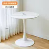 Mesa de Centro de Recepción para Negociaciones de Empresa Moderna Simple Mesa Redonda Grande para Sala de Estar, Estudio, Balcón, Mesita de Noche Combinación de Mesa y Sillas de Comedor