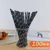 Popotes de Papel Desechables, Popotes Artísticos y Biodegradables, Decoraciones para Fiestas, Suministros para Té de Leche y Jugos, Venta Directa de Fabricantes, Ecológicos