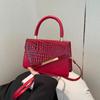 Bolso de Mujer Estilo Nuevo 2025 Textura Distintiva Trendy Bolso Cuadrado Pequeño Retro Estilo Occidental Simple Bolso Bandolera de Hombro Estilo Coreano de Alta Gama