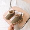 Venta de liquidación: Botas de Nieve Cálidas Engrosadas, Nuevo Modelo de Invierno para Niñas, Zapatos de Algodón Negros para Niños, Botines para Niños Mayores, Zapatos de Algodón