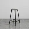 Taburete de Bar de Segunda Mano con Marco de Hierro, para Uso en Casa con Respaldo, Taburete Alto Minimalista Nórdico, Adecuado para Bares, Cafeterías y Uso Comercial, Taburete de Bar para Reuniones