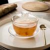Cuenco de golondrina, cuenco de postre, cuenco de sopa, vajilla de alta gama, cuenco de cristal con borde dorado, cuenco de avena con orejas de plata, logotipo comercial