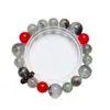 Pulseira Algae Spark de Quartzo Verde Fantasma Natural para Mulheres, Pulseira Versátil de Quartzo Rutilado Verde Granate Atacado