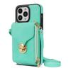 Funda de cuero para teléfono móvil compatible con iPhone 13 Pro Max, bandolera con cremallera, tarjetero, monedero y funda protectora para tarjetas 14 Pro Max.