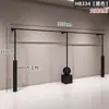 Estante de Exhibición para Tienda de Ropa de Hierro Minimalista Negro Montado en Pared Perchero de Ropa para Tienda de Ropa de Mujer Estante de Ropa de Pared Modelo Nuevo