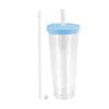 Taza de Plástico Navideña de 24 oz Taza Tapa Bola de Nieve a Prueba de Fugas Taza para Té de Leche Taza con Popote Doble Capa Venta al por Mayor con Tapa Edición Limitada Navideña