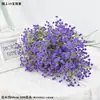 Flor artificial gipsófila flor falsa decoración de sala de estar hotel flor de plástico decoración de mesa de comedor ramo de flores para sostener en bodas