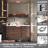 Fábrica directa de gabinetes de baño Yida Zhejiang color nogal oscuro gabinete para lavabo de baño al por mayor