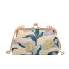 Bolso Estilo Cheongsam Chino Cuidadosamente Seleccionado, Bolso de Noche, Bolso Cruzado, Bolso de Hombro, Clutch Bordado con Estampado Floral, Bolso Pequeño para Banquetes para Mujer