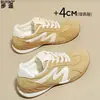 Zapatos de Cordones de Cuero Genuino Rojos Estilo Alemán para Mujer Zapatos de Mujer 2026 Otoño Nuevos Versátiles Ligeros Zapatos Forrest Gump Zapatos Deportivos Casuales