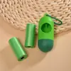 Caixa de Armazenamento de Fezes de Animal de Estimação tipo Cápsula, Material Biodegradável, Sacos de Cocô de Animal de Estimação de Cor Sólida tipo Rolo para Uso Externo, Fornecimento no Atacado