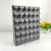 Suporte de Exibição de Brincos Couro Grande Capacidade Pulseira Suporte de Visualização Escovado Suporte de Exibição de Joias de Brincos Vertical Rack de Armazenamento Bandeja