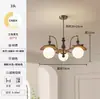 Luminária de sala de estar vintage estilo francês, lustre de caqui, novo modelo 2026, luminária de teto de designer retrô para hall, iluminação de alta qualidade ultra brilhante