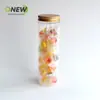 Botella de plástico transparente de 660 ml frasco para regalo frasco sellado grado alimenticio para comida de mascotas frasco de plástico para frutos secos caja de plástico redonda