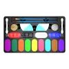 Exportación Transfronteriza Neutra Set de Pintura Corporal a Base de Agua de Tira Ovalada de 13 Colores Pigmento de Pintura Facial para Festivales