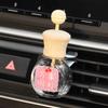 Clipe de aromaterapia para carro Texto auspicioso Garrafa vazia Garrafa volátil Decoração de saída de ar para carro Desenho animado Fragrância fofa para carro