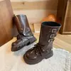 Botas versáteis de duas vias da moda para meninas, nova coleção outono/inverno, botas de moda infantil estilo preppy, botas de cor sólida simples para crianças mais velhas