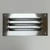 Ventilador de Rejilla de Acero Inoxidable Hierro Aleación de Aluminio Ventilación Pasante Campana Extractora Disipación de Calor Ventilación Placa de Rejilla Perforada a Prueba de Lluvia