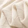Atacado de Fábrica Caxemira Transfronteiriço Outono Inverno Novo Cor Sólida Versátil Espessado Quente Proteção para o Pescoço Jacquard Vazado Lenço Echarpe