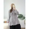 Nueva camisa babydoll de otoño dulce y juvenil con volantes sin mangas, color liso versátil holgada, venta al por mayor