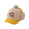 Sombrero de Protección para Orejas Estilo Coreano para Niños Otoño e Invierno Gorra de Pato Cálida a Prueba de Viento Felpa Bebé Ciclismo Niño Sombrero Lei Feng