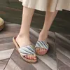 Chinelos de Linho Femininos Quatro Estações Internos Casa Casa Casal EVA Antiderrapante Sapatos Masculinos Verão Quatro Estações 2024 Novo